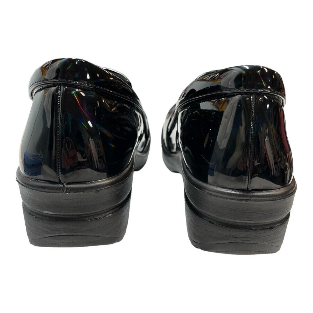 12Wide-Easy Street Black Patent Mules - Picture 3 of 10